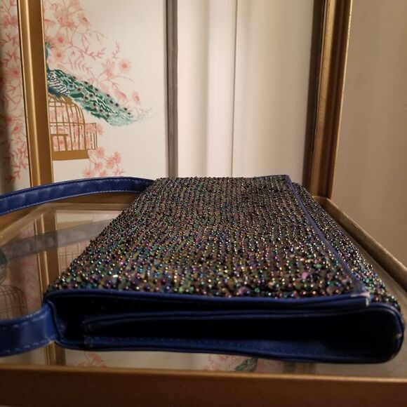 Cocue Royal Blue Sequin Bag Japanese - Picture 4 of 10